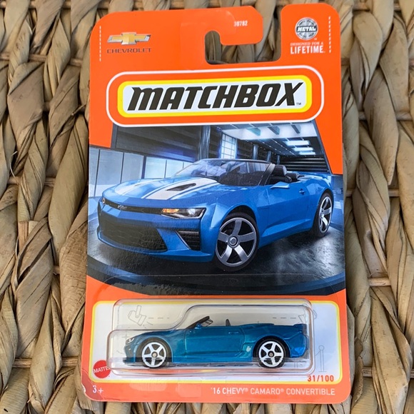 2016 Chevy Camaro Convertible Matchbox Car Chevrolet MB31 2024 New - Picture 1 of 7